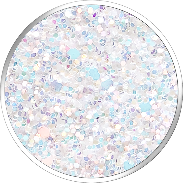PopSocket Sparkle Snow Swappable PopGrip - White